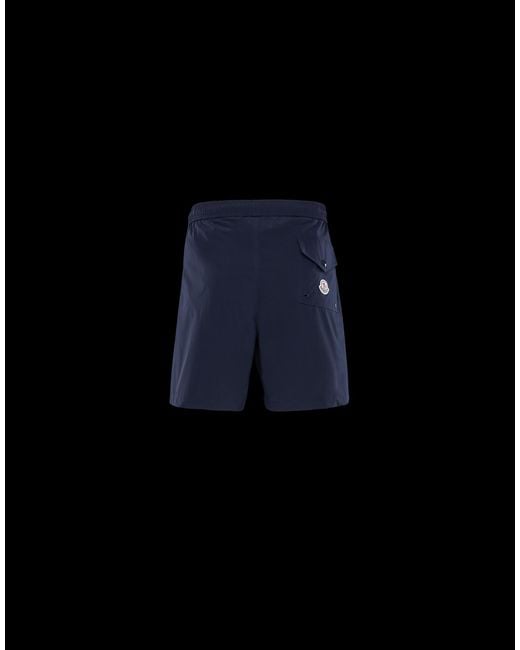 Moncler Blue Logo Swim Shorts for men