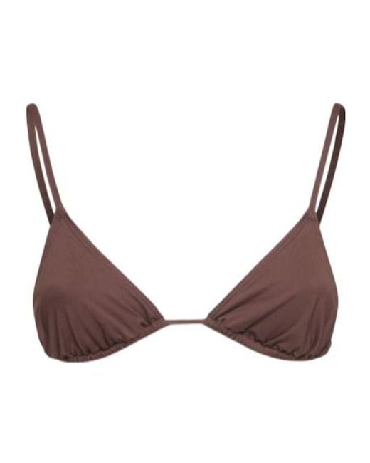 St. Agni Brown Triangle Bikini Top