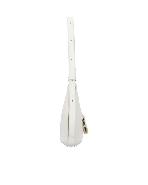Furla White Goccia S Shoulder Bag