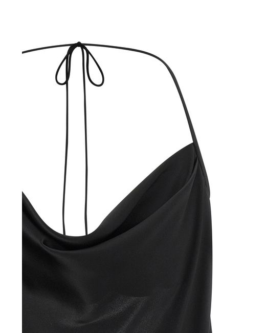 Valentino Black Open Back Halterneck Top