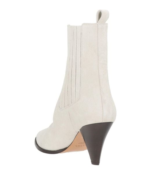 Isabel Marant White Ankle Boots