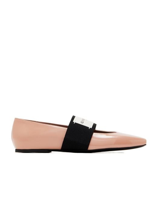 Givenchy Multicolor Shiny Logo Strap Flat Shoes
