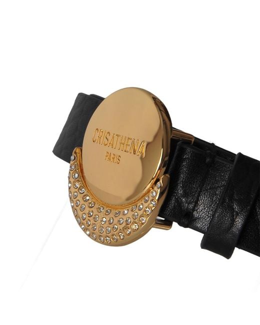 Crisathena Black Logo Belt