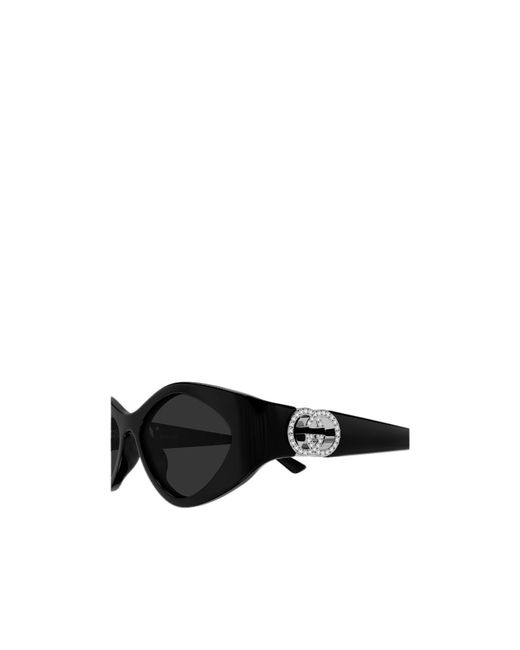 Gucci Black Eyewear Geometric Frame Sunglasses