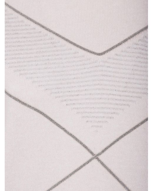 D.exterior Multicolor High Neck Intarsia Knitwear