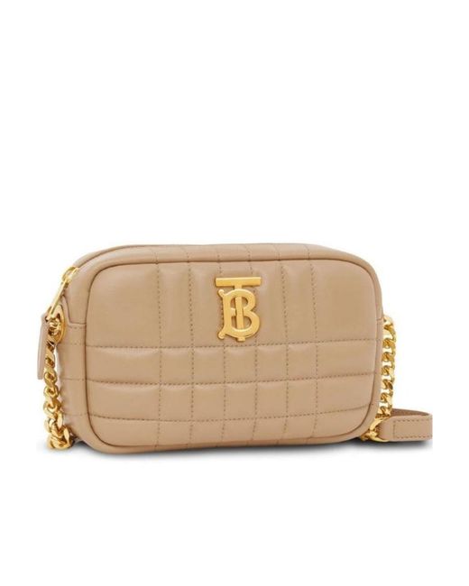 Burberry Natural Quilted Mini Lola Camera Bag