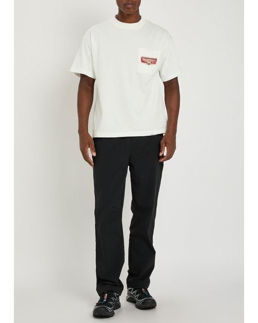 Represent Black Stretch-Nylon Track Pants for men