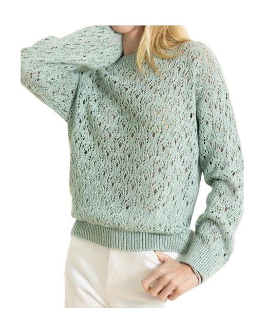 Eleventy Green Long Sleeve Sweater