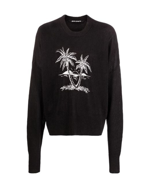 Palm Angels Black Sweatshirts for men