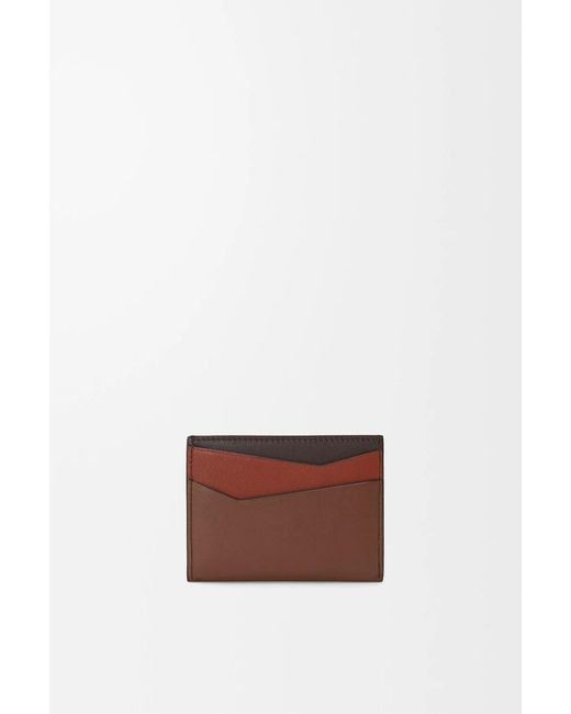 Loewe Red Puzzle Plain Cardholder for men