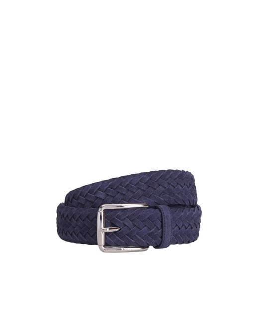 Tod's Blue Braided Buckle Belt for men