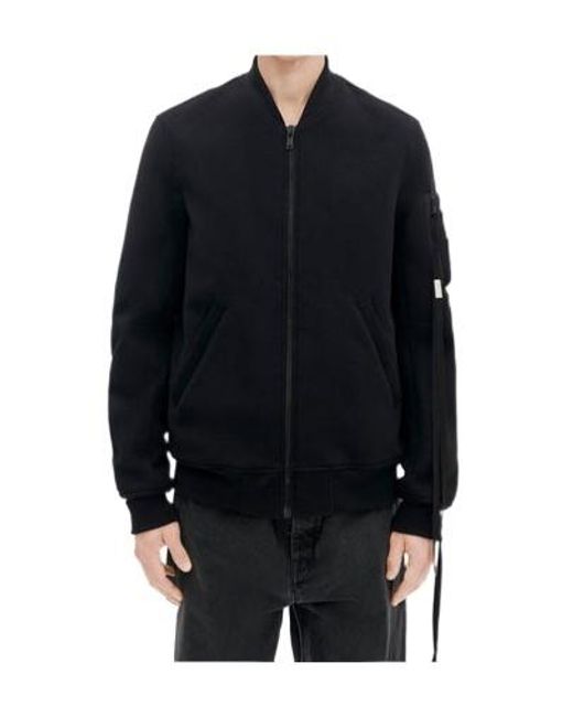 Ann Demeulemeester Blue Zip-Fastening Bomber Jacket for men