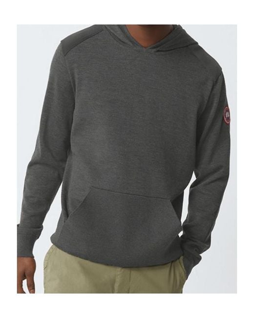Canada Goose Gray Knit Hoodie for men