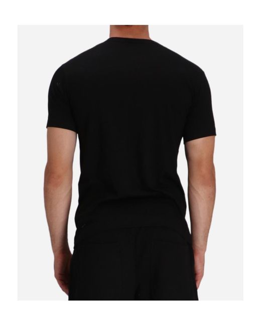 Comme des Garçons Black Abstract-Print T-Shirt for men