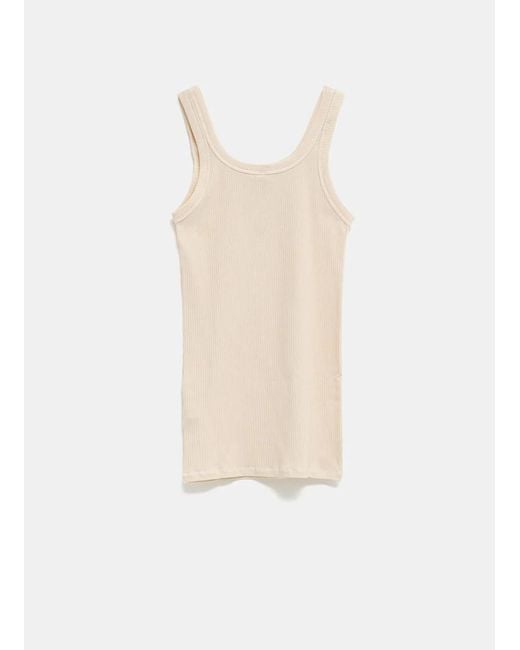 Baserange Natural Round Neck Sleeveless Vest
