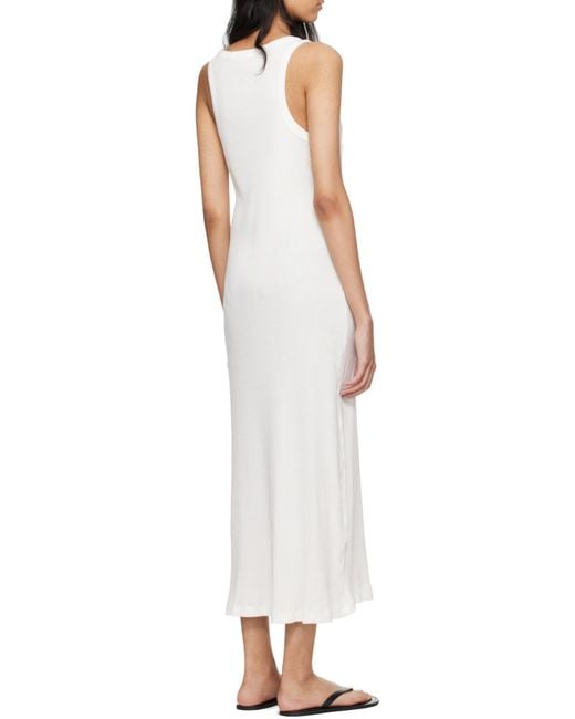 The Row White Sleeveless Long Dress