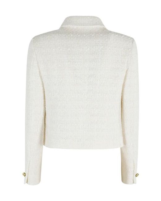 Tagliatore White Lapel Jacket
