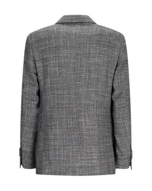 Lardini Gray Single-Breasted Blazer for men