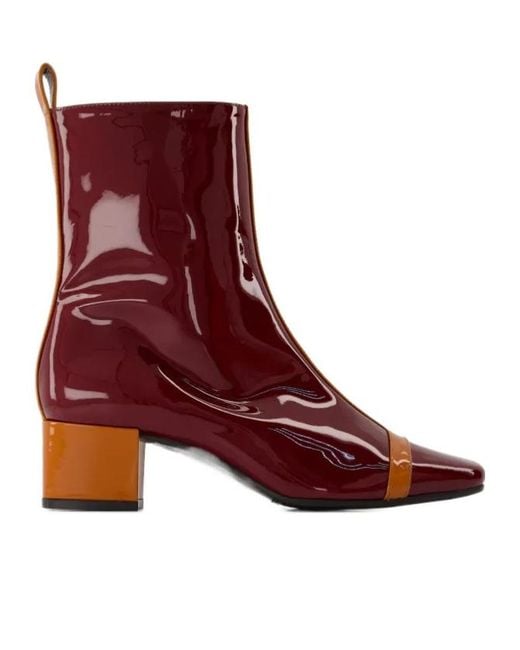 CAREL PARIS Red Audrey Boots