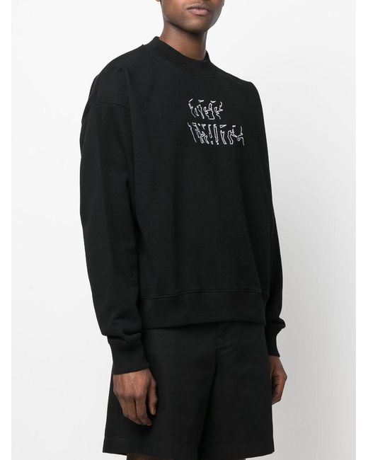 Off-White c/o Virgil Abloh Black Arrows-Motif Long-Sleeve Sweatshirt for men