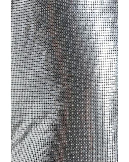 Versace Gray Sequinned Mini Skirt