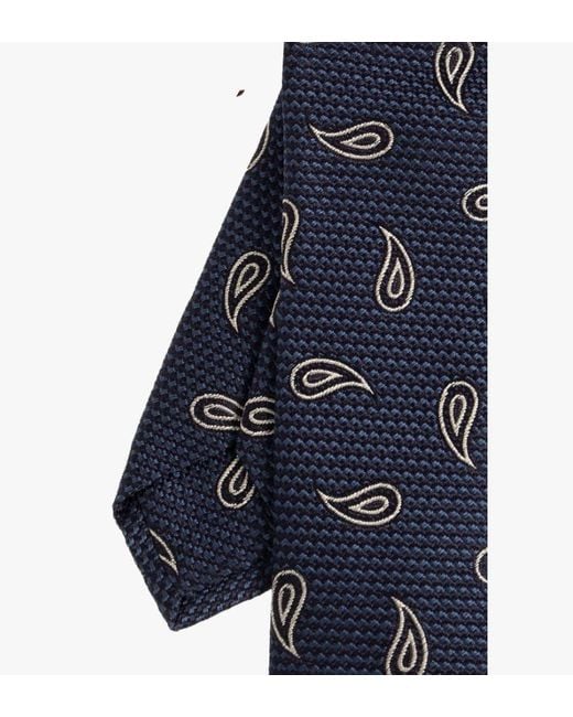 Etro Blue Paisley Pattern Tie for men