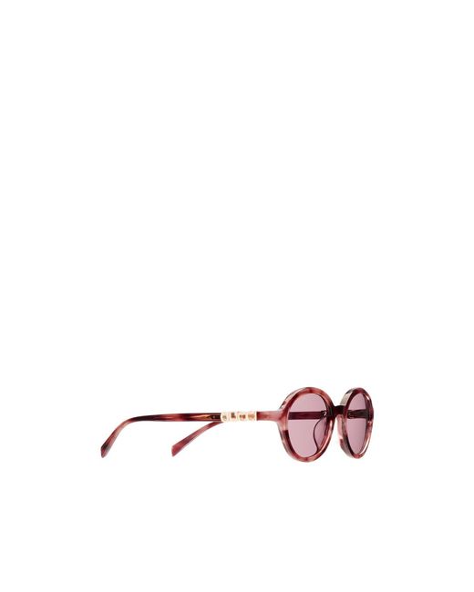 Gucci Pink Round Frame Sunglasses
