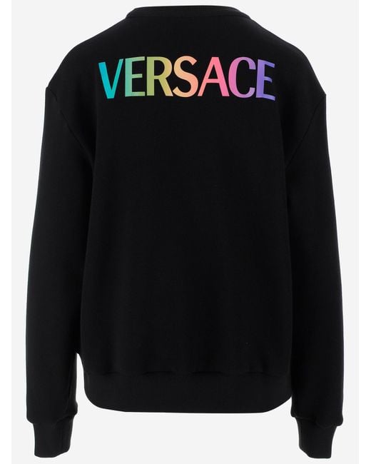 Versace Blue Medusa-Motif Sweatshirt