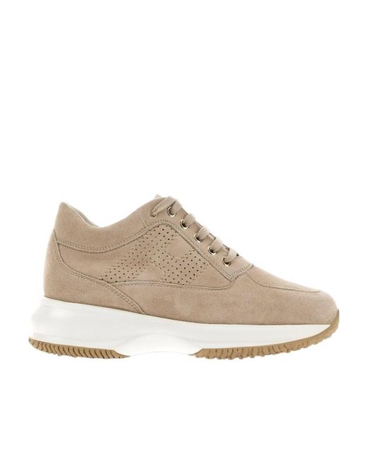 Hogan Natural Interactive Lace-Up Sneakers