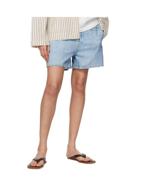 Rag & Bone Blue Miramar Denim Shorts