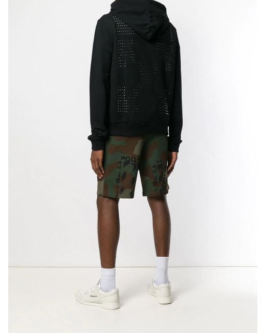 Off-White c/o Virgil Abloh Black Bright Diamond Hooded Casual Jacket for men