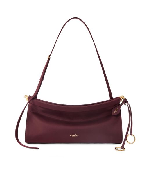 Alaïa Purple Alaïa Le Click East West Medium Bag