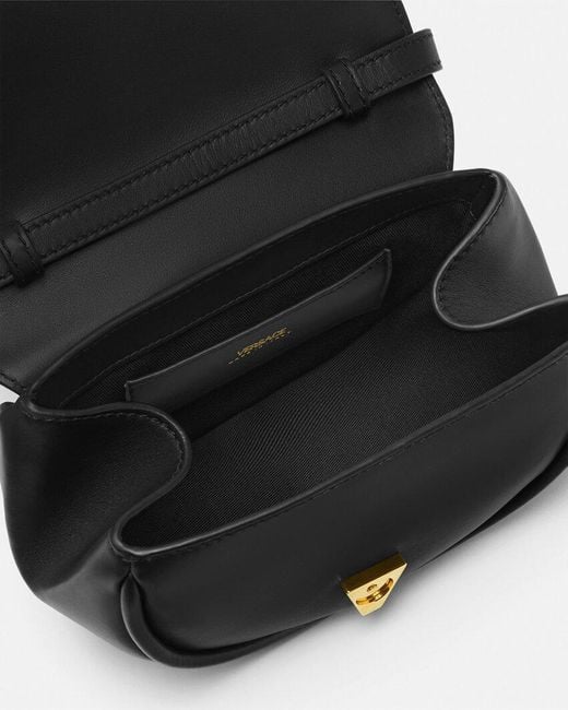 Versace Black Virtus Small Shoulder Bag