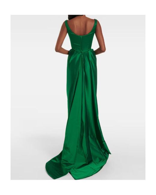 Vivienne Westwood Green Nova Camille Satin Corset Gown
