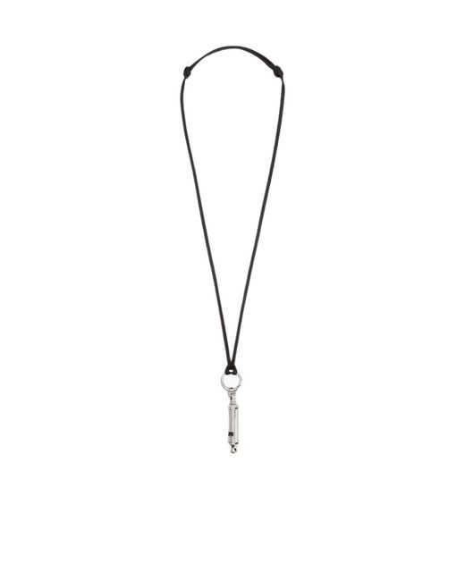 Lemaire White Whistle Pendant Necklace