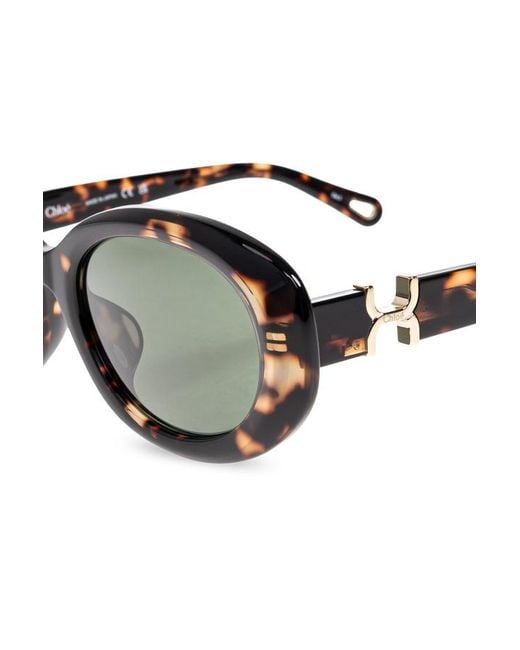 Chloé Green Full Frame Sunglasses