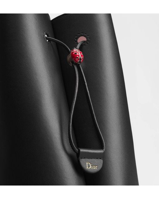 Dior Black Petit Trèfle Mini Bucket Bag