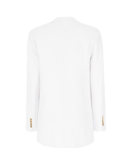 MICHAEL Michael Kors White Single-Breasted Jacket
