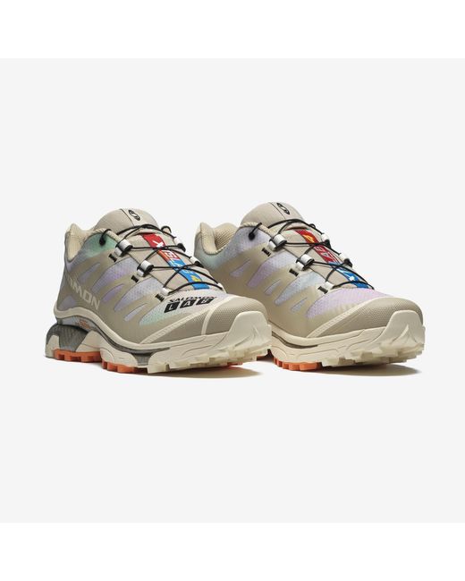 Salomon Lab Gray Salomon Xt-4 Og Aurora Borealis Logo Printed Sneakers for men