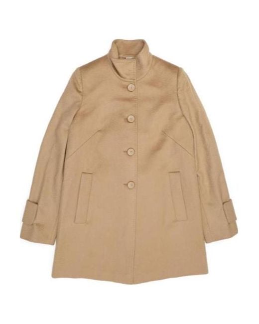 Max Mara Natural Single-Breasted Coat