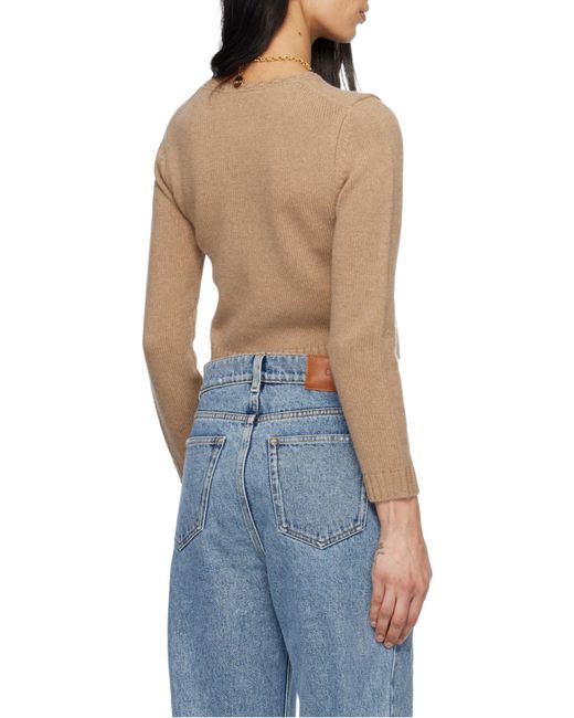 Chloé Multicolor Chloé Logo Detailed Cropped Sweater