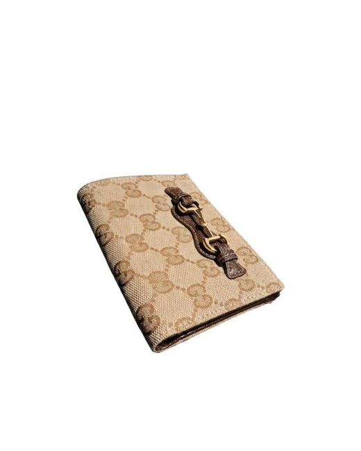 Gucci Natural Small Wallet With Horsebit