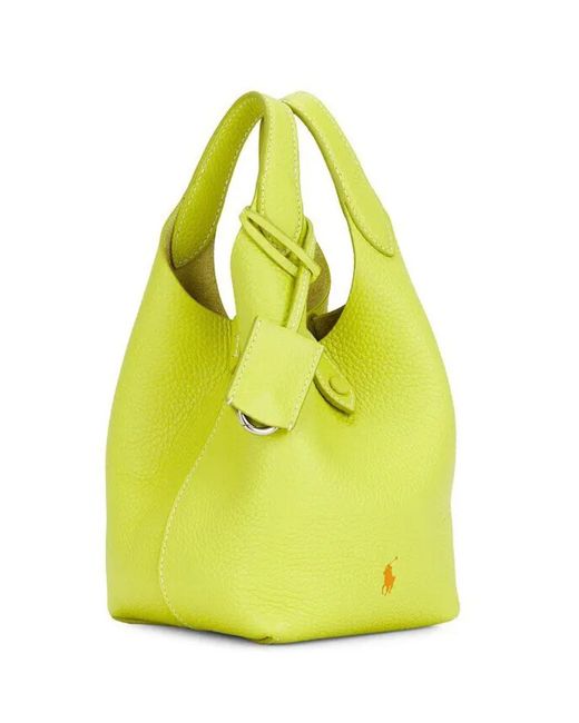Polo Ralph Lauren White Small Polo Play Leather Cross Body Bag