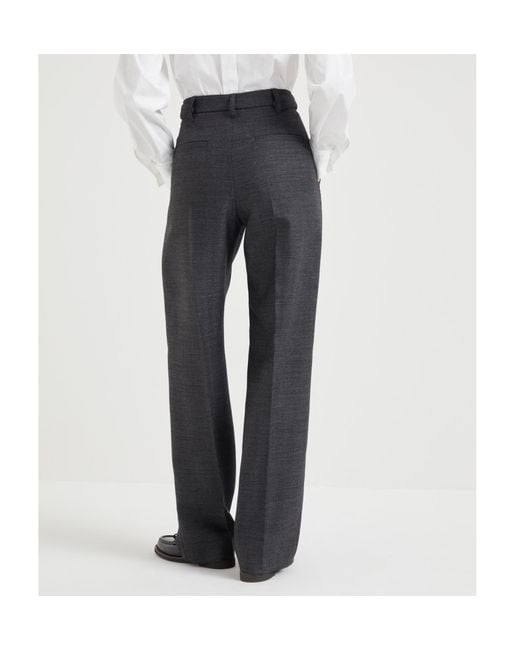 Brunello Cucinelli Black Sartorial Relaxed Trousers