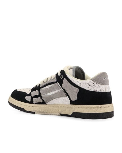 Amiri Black Lace-Up Low-Cut Casual Shoes for men
