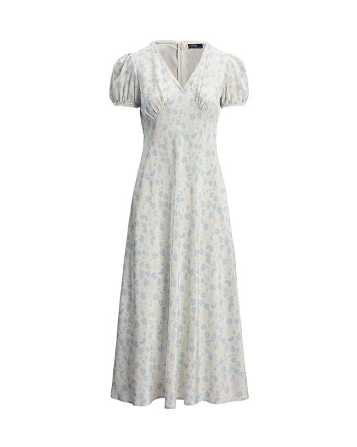 Polo Ralph Lauren White Floral Maxi Dress
