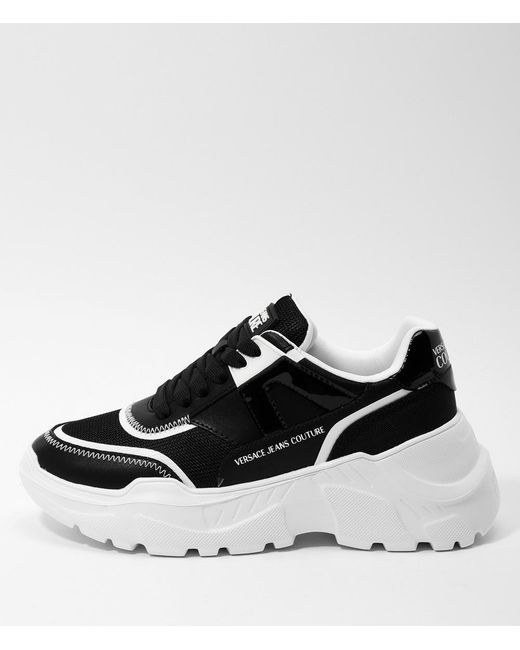 Versace Jeans Black Lace-Up Sneakers