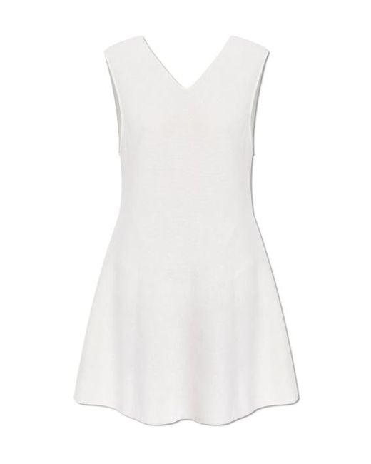 Lisa Yang White Nyna Sleeveless Knitted Dress