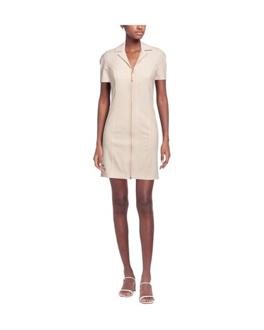 Jacquemus Natural Short-Sleeved Shirt Dress