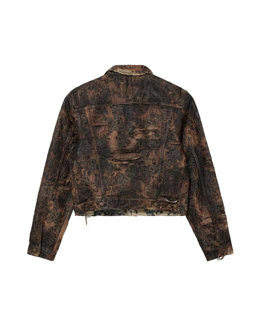 Acne Brown Long-Sleeved Casual Jacket for men